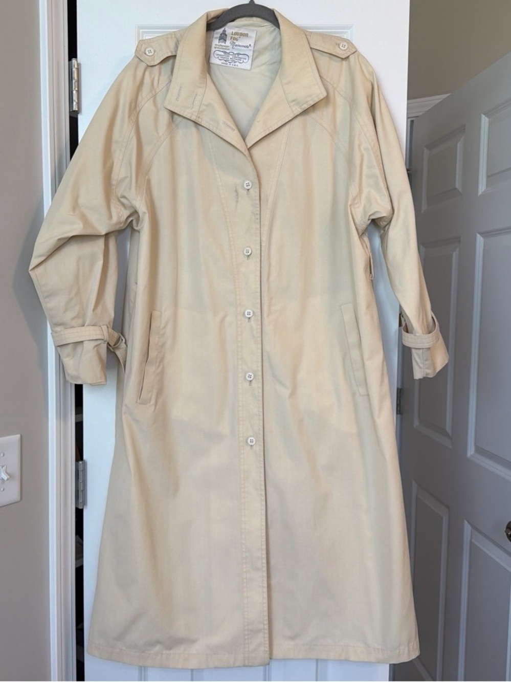 London Fog Beige Trench Coat